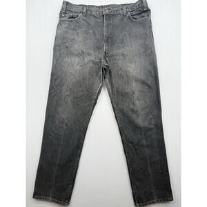 Vintage Levi's 540 Black Acid Wash Jeans Men 42x32 Straight Leg Made In USA Read